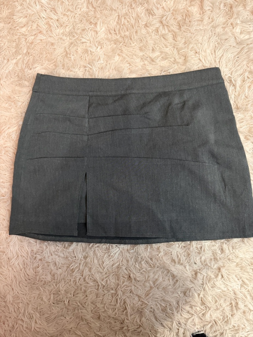 💕 classic gray mini skirt